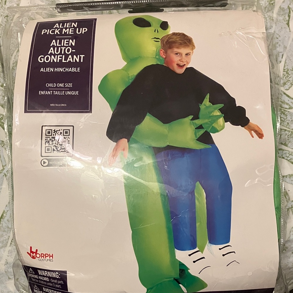Alien Pick Me Up Kids Costume - Green